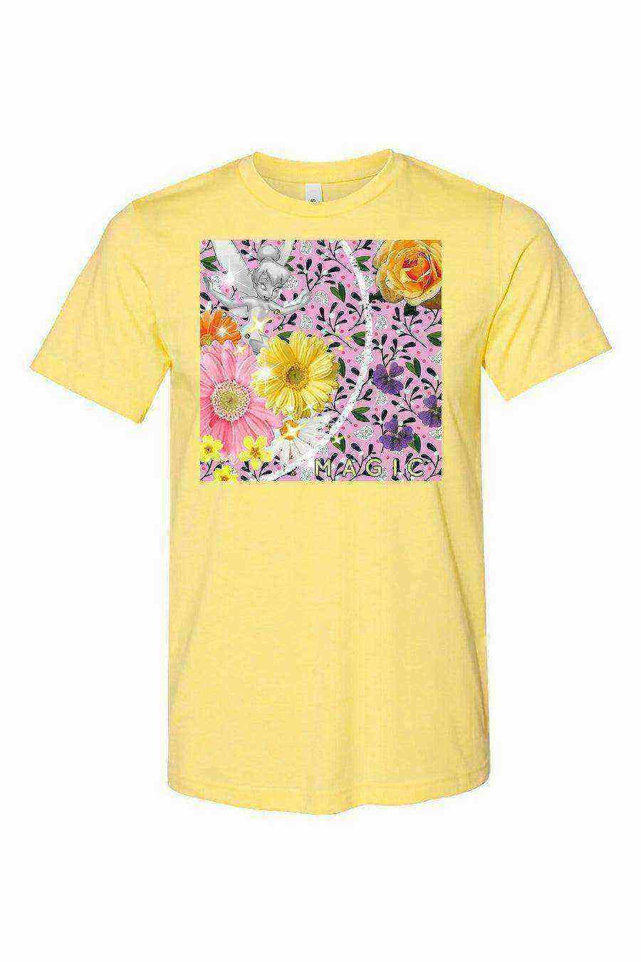 Youth | Tinker Bell Floral Shirt | Peter Pan Shirt - Dylan's Tees