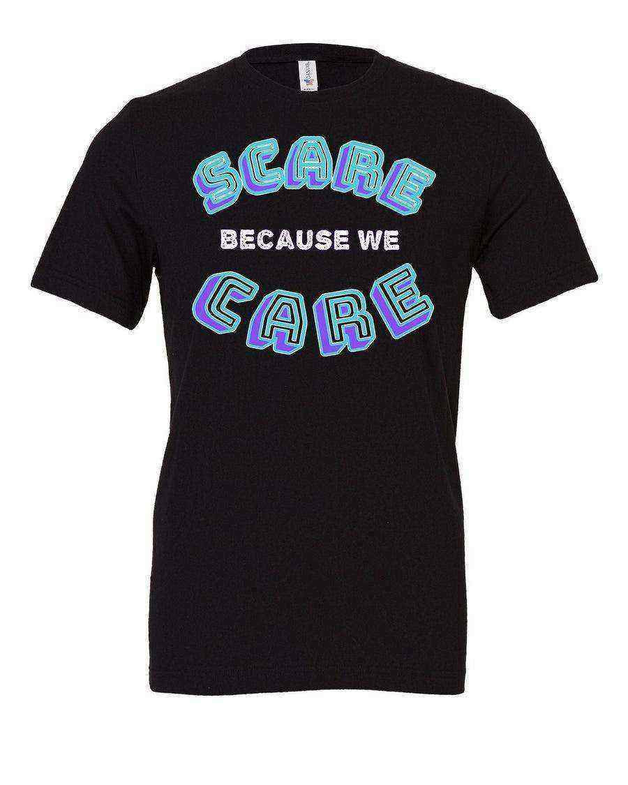 Youth | We Scare Because We Care Monsters Inc Shirt - Dylan's Tees