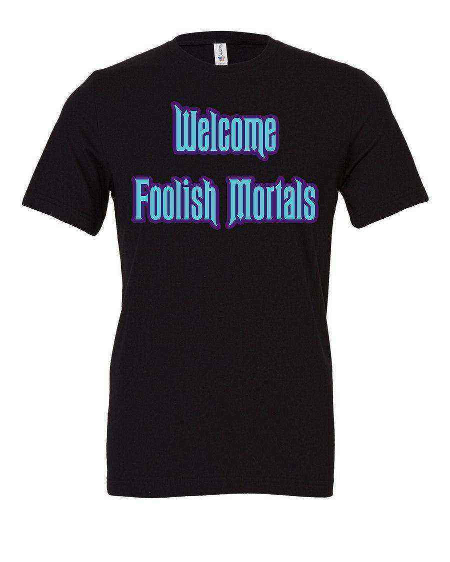 Youth | Welcome Foolish Mortals Shirt | Haunted Mansion Tee - Dylan's Tees